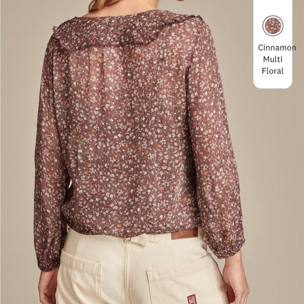 Long Sleeve Ruffle Top - Picture 4 of 5